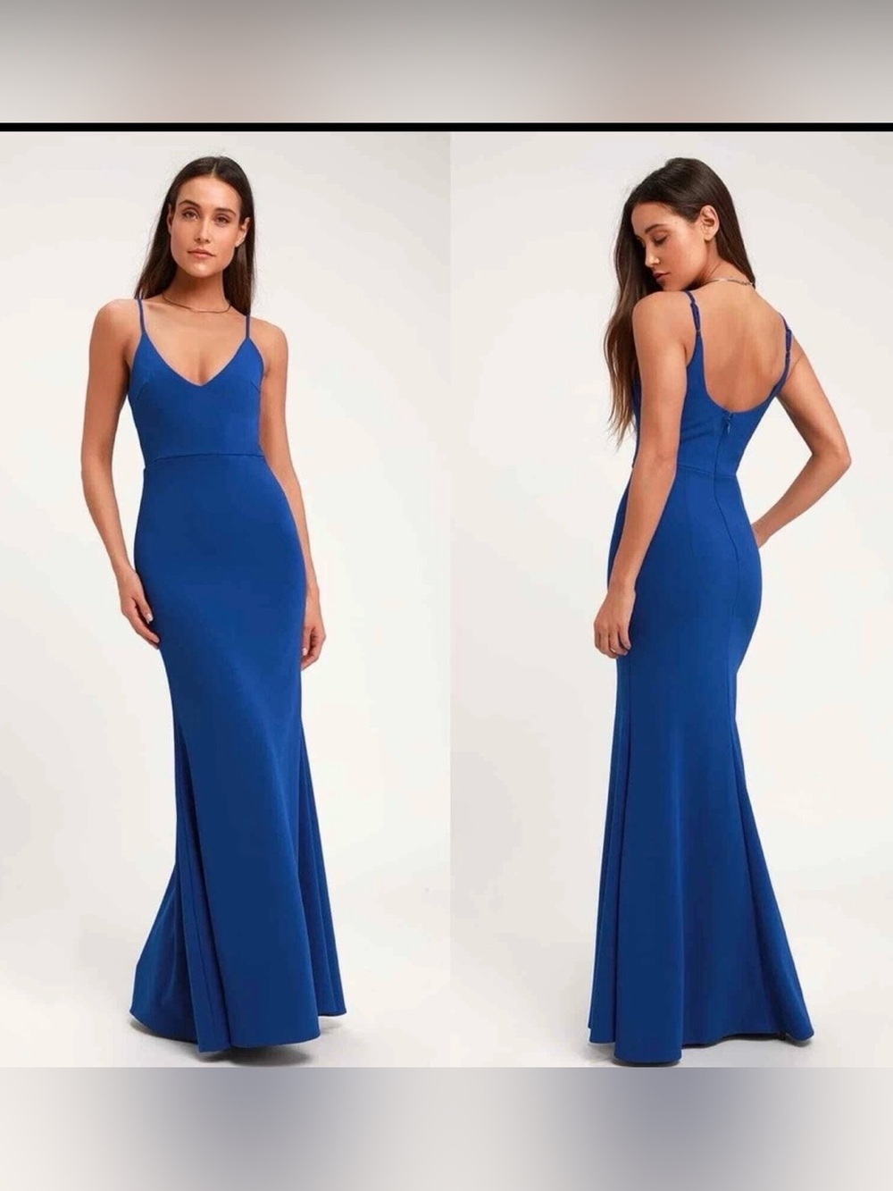 Lulus Infinite Glory Royal Blue Maxi Dress